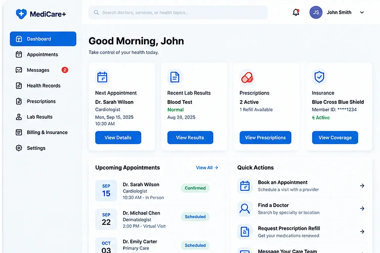 MEDICARE + interface view 2