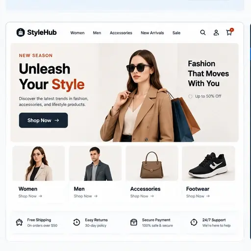 Fashion Commerce Platform product interface